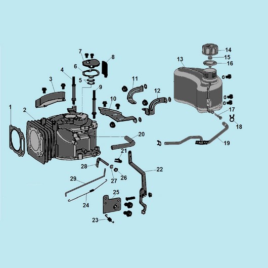 Картер и топливный бак Champion LM4840