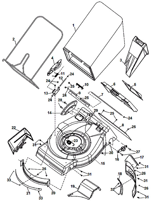 Дека и травосборник Champion LM5344BS