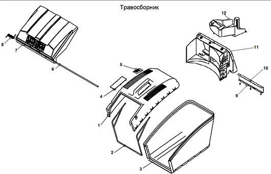 Травосборник газонокосилки Champion LM5345BS