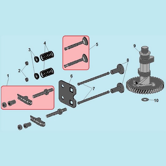 Распредвал и клапана Champion LM5347