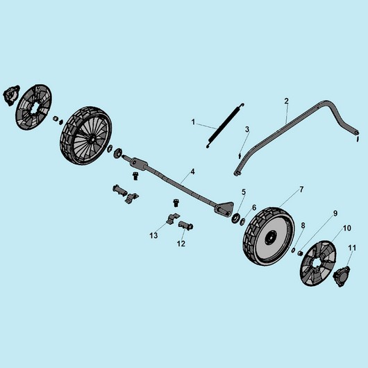 Колеса и ось передних колес Champion LM5347