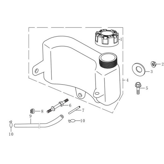 Топливный бак Champion LM5645