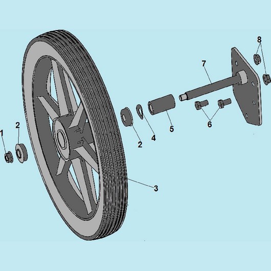 Колесо и ось колеса Champion LMH5640