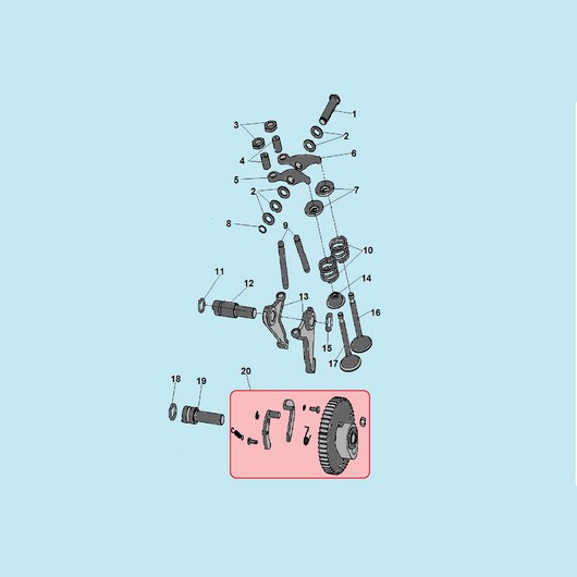 Распредвал и клапана Champion LMH5640