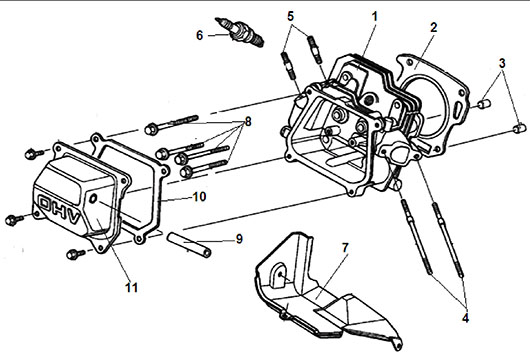 Головка цилиндра Champion LPG2500
