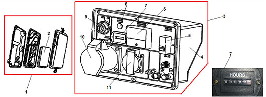 Панель управления и воздушный фильтр Champion LPG6500E