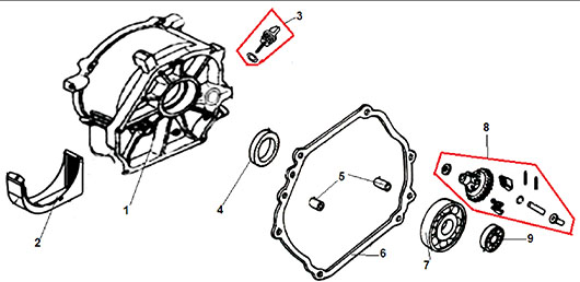 Крышка генератора Champion LPG6500E
