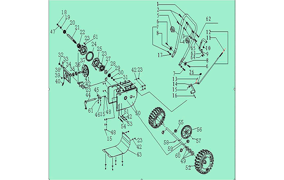Фрикцион и колеса MasterYard MX 8524