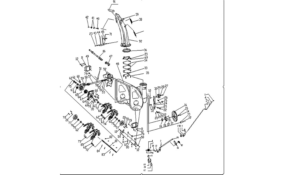 Шнек и редуктор MasterYard MX 8524