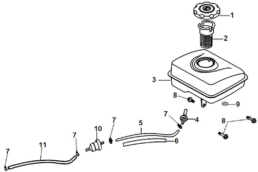Топливный бак Champion PC5431F