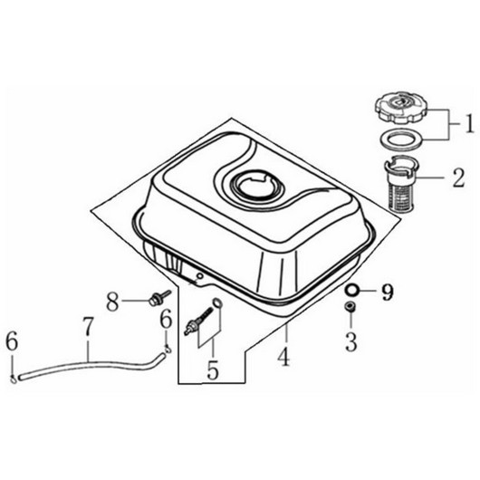 Топливный бак Champion PC8742F