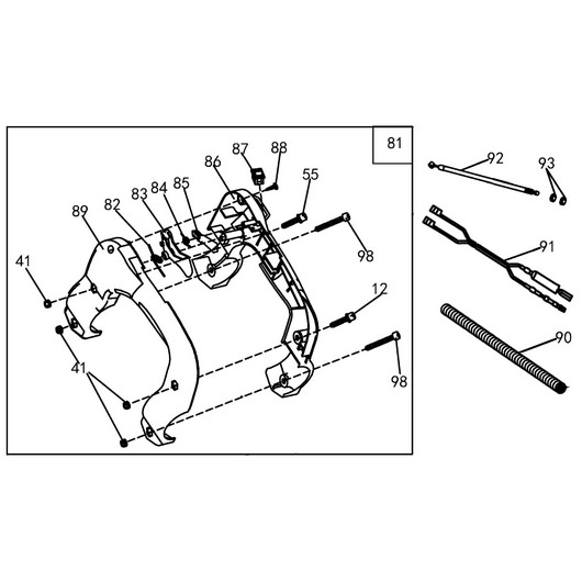 Рукоятка управления Champion PP125