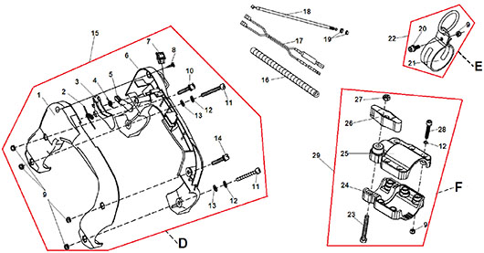 Муфта, рукоятка Champion PP126