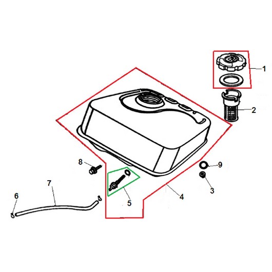 Топливный бак Champion ST1170E