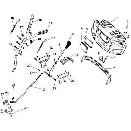 Рукоятки и панель управления Champion ST1376E