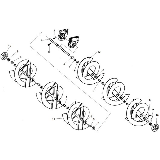 Детали шнека Champion ST1376E