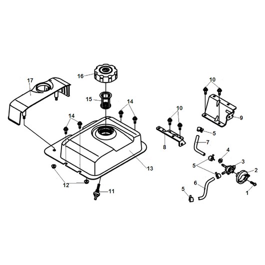 Бак топливный Champion ST761E