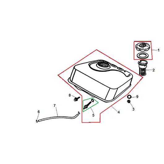 Топливный бак Champion ST762E