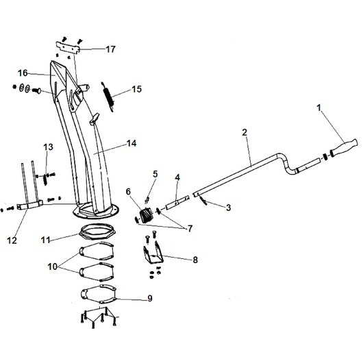 Детали желоба выброса снега Champion ST762E