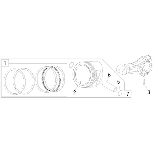 Поршень и шатун Champion ST861