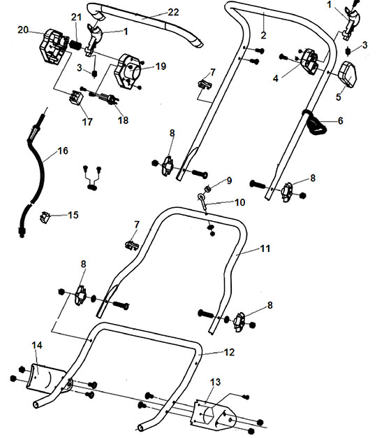 Рукоятки управления Champion STE1650