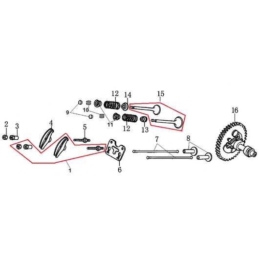 Распредвал и клапана Champion STT1170E