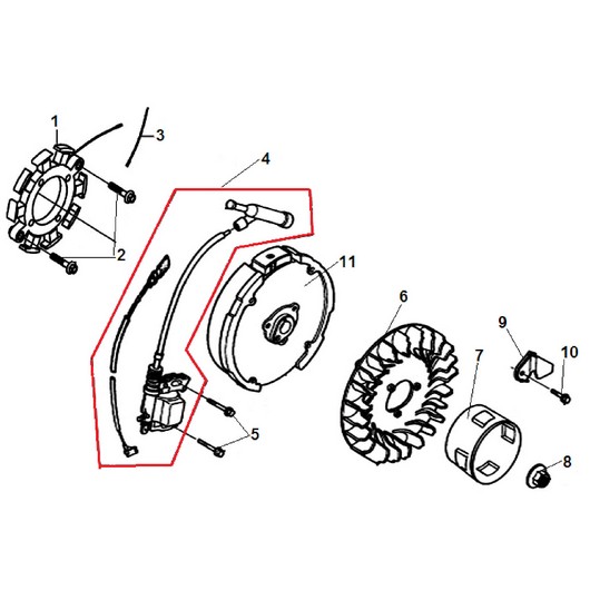 Магнето и маховик Champion STT1170E