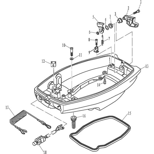 Крышка нижняя Toyama T18BMS