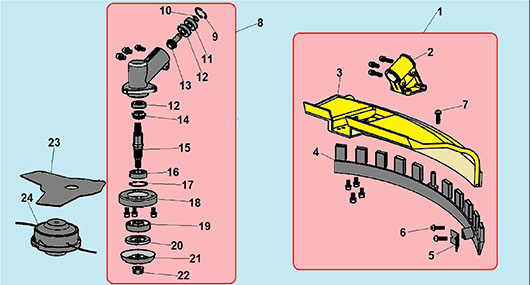 Редуктор и кожух Champion T333S-2