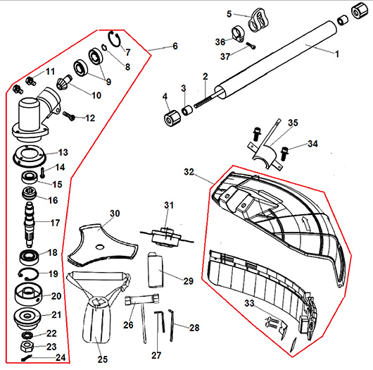 Редуктор и штанга Champion T347-2