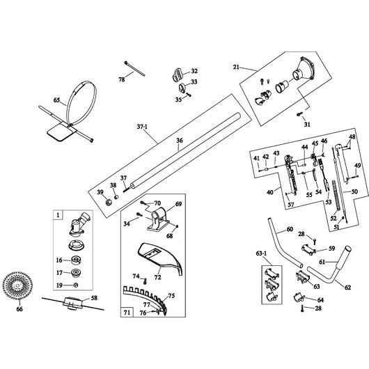 Редуктор и штанга Champion T438S-2