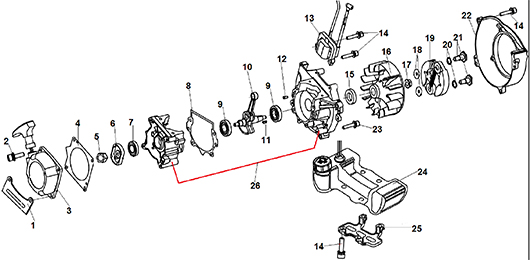 Стартер, коленвал, магнето Champion T445