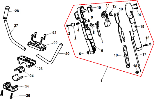 Рукоятки управления Champion T527-2