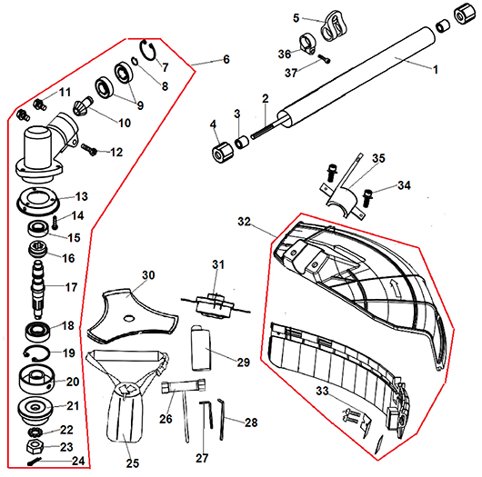 Редуктор и штанга Champion T527-2