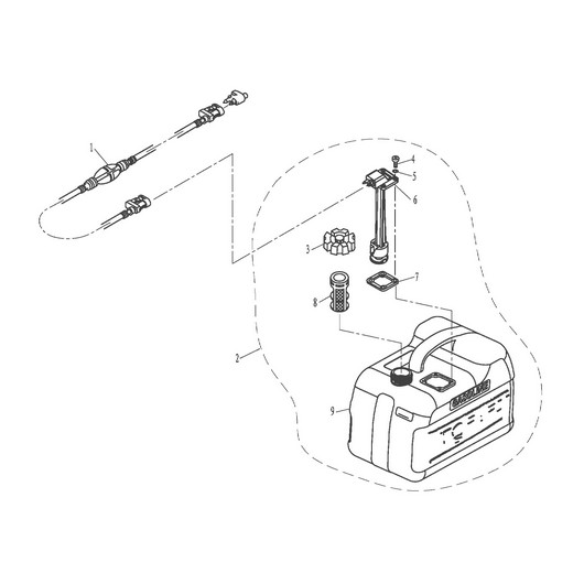 Топливный бак Toyama T9.8BMS