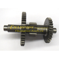 Вал редуктора BC8813 промежуточный с тремя шестернями