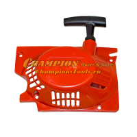 Стартер в сборе для китайской бензопилы 4500 и 5800 пластик E-start